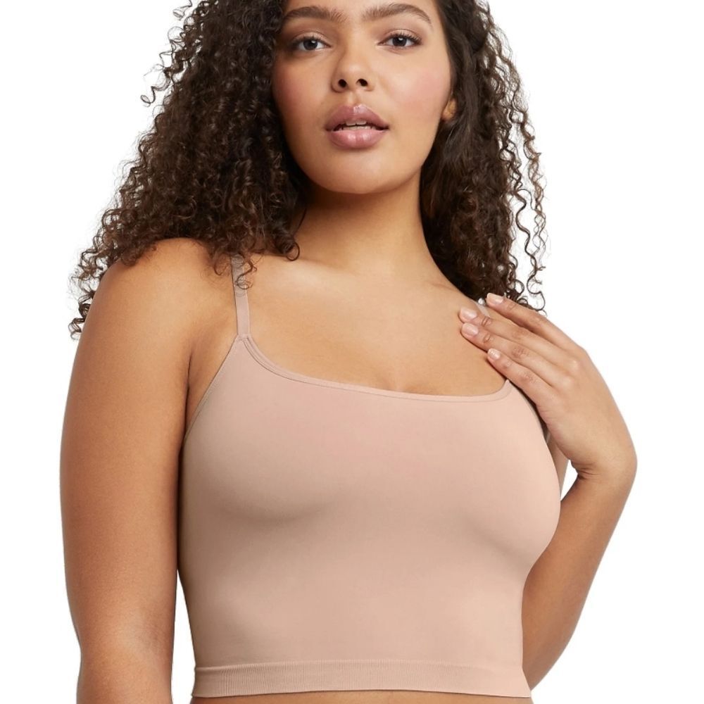 Maidenform Basically Sexy Seamless Smoothed Cropped Cami-‎ Evening Blush